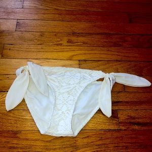 AERIE lace bikini bottoms, ties on sides